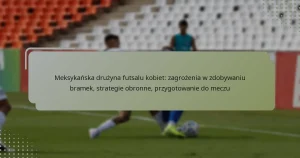 Meksykańska drużyna futsalu kobiet: zagrożenia w zdobywaniu bramek, strategie obronne, przygotowanie do meczu